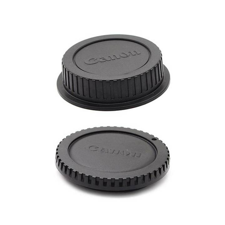 Combo Pack - Body And Rear Canon DSLR Lens Cap 1300D 1500D 750D 60D 5D 80D 90D 6D