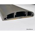 CableR 25x120mm Wide Grey Floor Cable Duct with Guard Self-Adhesive Cable raceway 2 ft gray. 