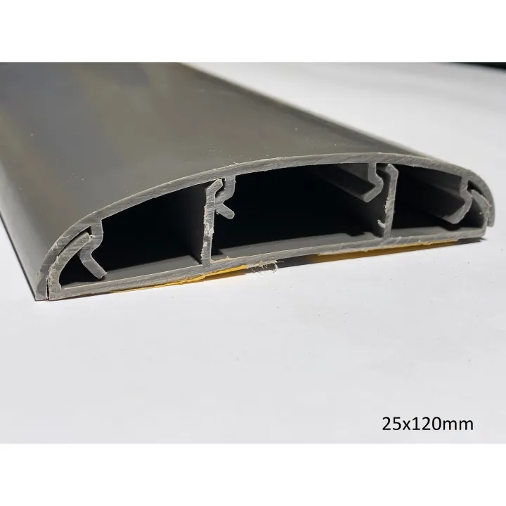 CableR%2025x120mm%20Wide%20Grey%20Floor%20Cable%20Duct%20with%20Guard%20Self-Adhesive%20Cable%20raceway%202%20ft%20gray%20-%20Image%205