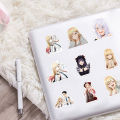Anime Stickers Clear Print Cartoon Diary Note Stationery Stickers. 