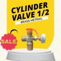 Cylinder Valve | LPG Small Cylinder Valve | Heavy-Duty Brass LPG Cylinder Valve | High-Quality 1/2 Brass Valve for Durable Performance | Reliable LPG Cylinder Valve for Home & Commercial Use. 
