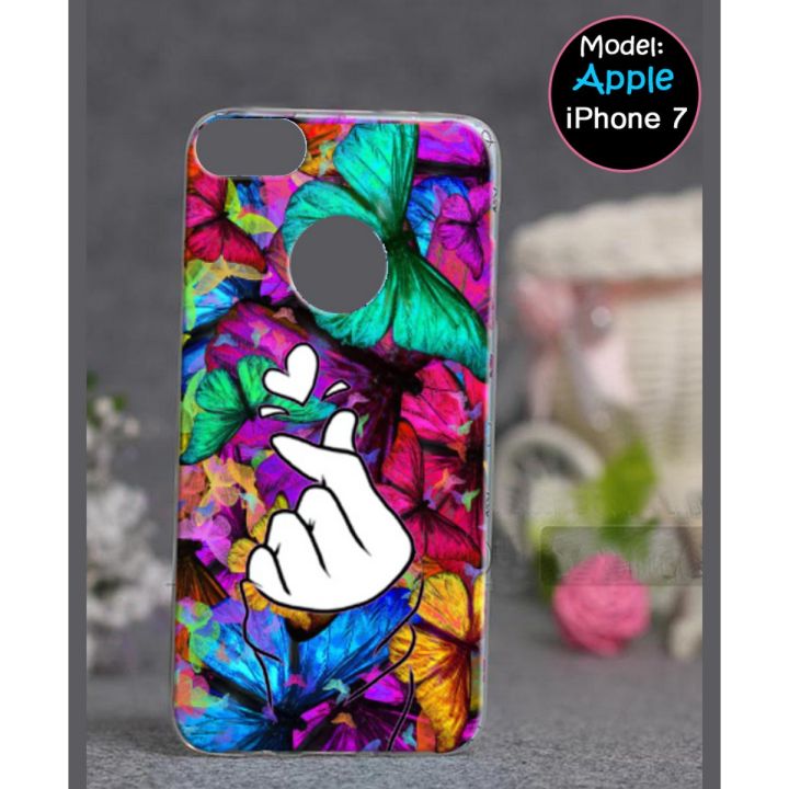 Iphone 7 Pouch Cover - Heart Ladies Girl Love Soft Back Cover Case for Iphone 7
