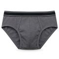 Men's Cotton Brief Underwear – Soft Comfortable Daily Wear | Classic Grey Brief for Men. 