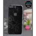 Iphone 8 Plus Cover - Black Back Cover. 