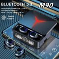 Delenzo Mart Original TWS M90 Wireless Headphones Sliding Cover Gaming Earphone Bluetooth 5.3 Sport Earbuds Music Headsets. 