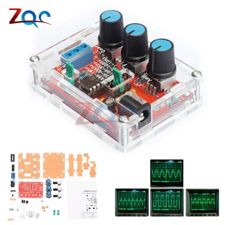 1Hz -1MHz XR2206 Function Generator DIY Kit Sine/Triangle/Square Output Generator Adjustable Frequency Amplitude