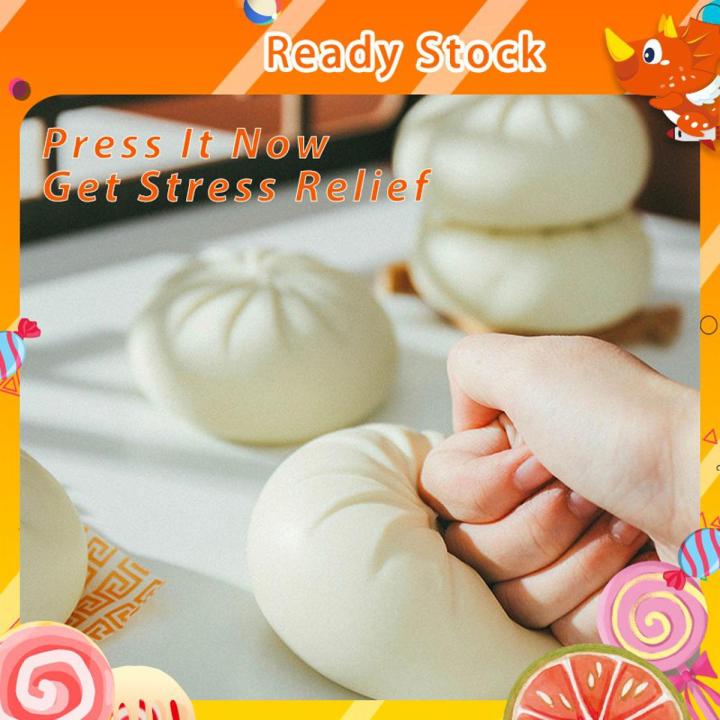 Stress Ball Funny Bun Steamer Snack Model Venting Balls Kawaii Bun Stress Relief Toy Portable Decompression Fidget Squishy Slime Toy Ready Stock Squeeze Pressure Stress Ball Tik Tok Fashion