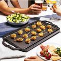Reversible Cast Iron Grill & Griddle Pan. 