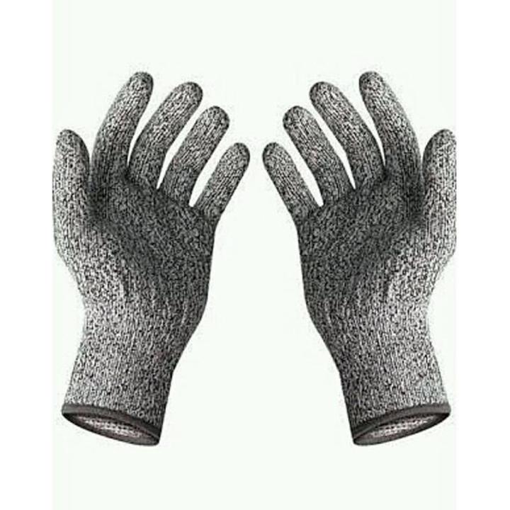Cut Resistant Gloves Food Grade Level 5 Protection, Safety Kitchen Cuts Gloves for Oyster Shucking, Gardening Fish Garden Fillet Processing, Safe Mandolin Slicing, Meat Cutting and Wood Carving, 1 Pair