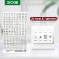 【NEW ONE】 Dicor [Ready Stock] Switch Indicating Sticker Decal Icon & Wording Label Plug Top & Switch Labelling Wall Switch Household And Commercial Electric Meter Switch Identification. 