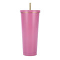 MeterMall Coffee Cup With Splash-Proof Lid Metal Straw Double Vacuum Insulation Design 304 Stainless Steel For Hot Cold Drinks Travel Mug. 