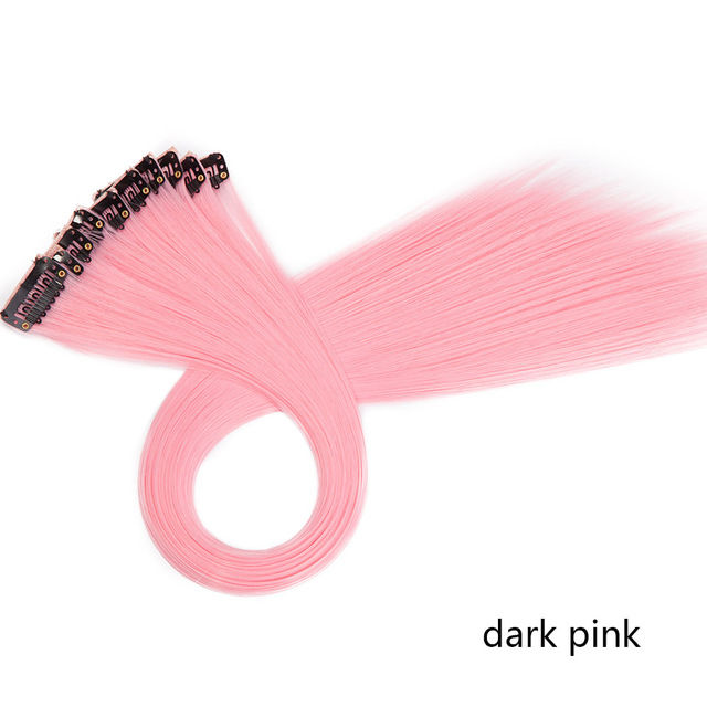 Pack of 3 Baby Pink highlights hair strips for girls and women's