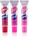 6 color Peel Off Wow Lipstick Lip gloss Lip tint Tattoo Wow Lip mask Long Lasting Water Proof. 