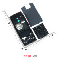 Phone Housing Cover For Nokia X1-00 X1-01 Mobile Phone Case X2-00 X2-01 case Keypad battery Back Front Faceplate Frame cover. 