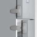 Child Safety Lock for Refrigerator, Fridge & Freezer – Self-Adhesive Baby Proof Door Lock for Cabinets, Cupboards, and Wardrobes – Easy to Install No-Drill Lock – Strong Adhesive Multi-Use Lock for Toddlers and Kids – Home Safety Solution. 