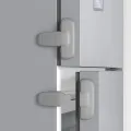 Child Safety Lock for Refrigerator, Fridge & Freezer – Self-Adhesive Baby Proof Door Lock for Cabinets, Cupboards, and Wardrobes – Easy to Install No-Drill Lock – Strong Adhesive Multi-Use Lock for Toddlers and Kids – Home Safety Solution. 