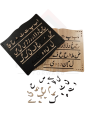 Top Trending Toys Wooden Urdu Alif/Bay/Pay Puzzles Words Count Board, Pack of 2 Game, Color Full Alif/Bay/Pay, Blocks Shape Words for Kids. Kids Start Easily Learning with Enjoyment. 