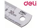 Deli Metal Ruler Silver 15/20/30cm Stainless Steel Straight Rulers Functional Mapping Tool School Office Drawing Supplies. 