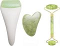 Facial Roller Set of 3, Ice Roller, Jade Roller and Gua Sha Massage Tool, Rolling Tool for Facial Beauty and Body Massage. 