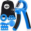 Complete Set of 5 Hand Gripper Wrist Developer Heavy Hand Power Forearm Wrist Strengthener Strength Training Grip for gym grips exercise griper. 