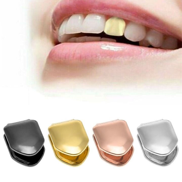 New%20Rock%20Unisex%20Trendy%20Teeth%20Mold%20Kit%20Solid%20Grillz%20Grill%20Gold%20Teeth%20Set%20Single%20Tooth%20Caps%20-%20Image%204