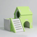 Wood Double Deck Animal Rat Mouse Hamster Nest House Small Pet Climbing Toy. 
