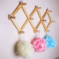 10 Hook Wall Hanger Wooden Expandable Folding Wall Hanger Mug Hat Accordion Rack. 