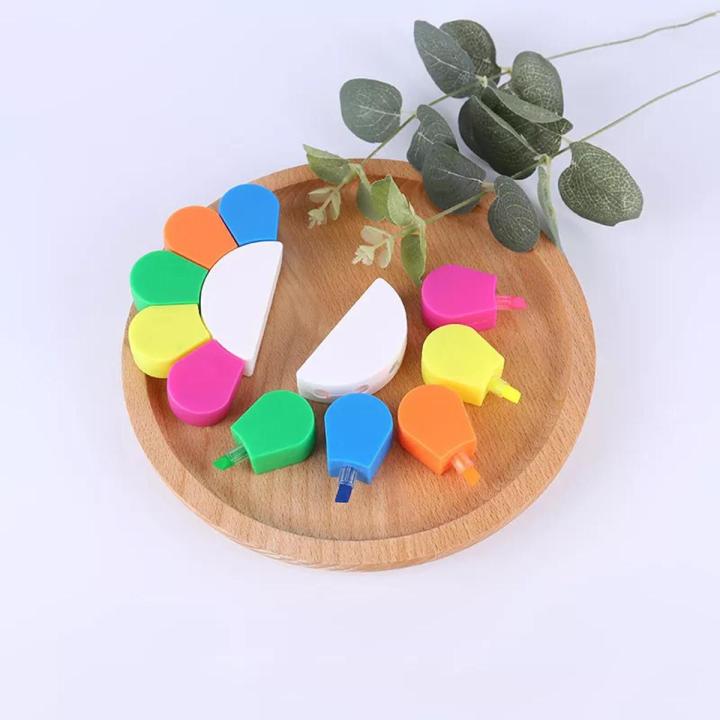 Highlighters Flower n Star Fish Multicolor Creative Highlighter Pen ...