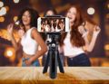 Mini Rotatable Extendable Selfie Live Session TikTok Tripod Portable Mobile Stand Holder With Phone Clip. 