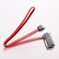 SAS HDD SFF-8482 to SATA Style SAS Ports Data Cable + 15Pin Power Connector 50CM MJ. 