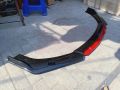 Universal Front Bumper Red Lip Splitter Black (04 Pcs). 
