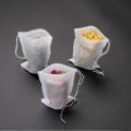 100pcs 5X7cm Disposable Drawstring Teabags Empty Tea Bags for Tea Bag Food Grade Non-woven Fabric Paper Coffee Filters Teaware. 