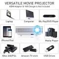 XINDA Native 1080P HD 3500 Lumens Projector. 