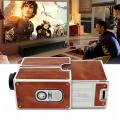 Portable DIY Mini Cardboard Smartphone Projector 2.0 Mobile Phone Projector. 