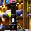 Waterproof Multifunction Laser LED Tactical Flashlight RL-2210 With 1Km Range And Long Lasting Backup Torch With Power Bank 8800mAh Rechargeable Cell Included. 