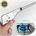 Original Pistol_ Shape Kitchen Gas Stove Lighter - Silver (Made In Japan) Steel Gas Lighter. 