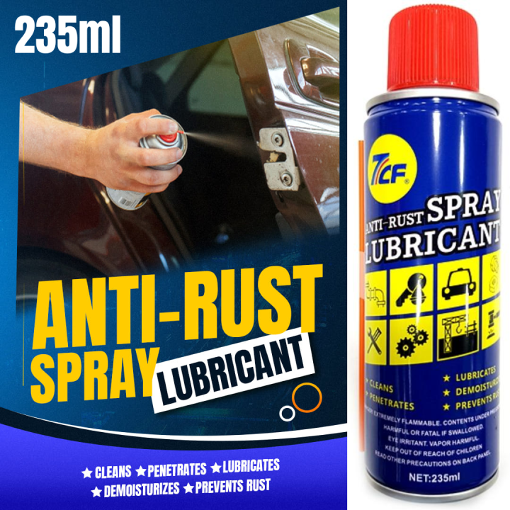 7CF Anti Rust Spray Lubricant For Car and House hold Door Hinges -Metal parts- 235Ml