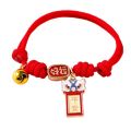 Creative Handmade Pet Bell Necklace Chinese Style Cute Braided Cat Collar Adjustable Puppy Collar Photo Props. 