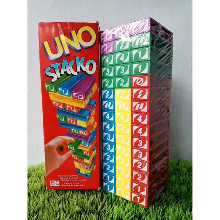 UNO STACKO GAME The Stacking Blocks Game For Kids