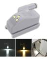 Cabinet Wardrobe Light Smart LED Hinge Sensor 3 led light with Battery. 