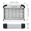 20W Electric Indoor Bug Zapper, Mosquito, Moth, Wasp, Insect Killer, Fly Zapper, Bug Lamp Light for Home, Restaurant, Office Use with Protection Mesh Film. Efficient & Effective. 