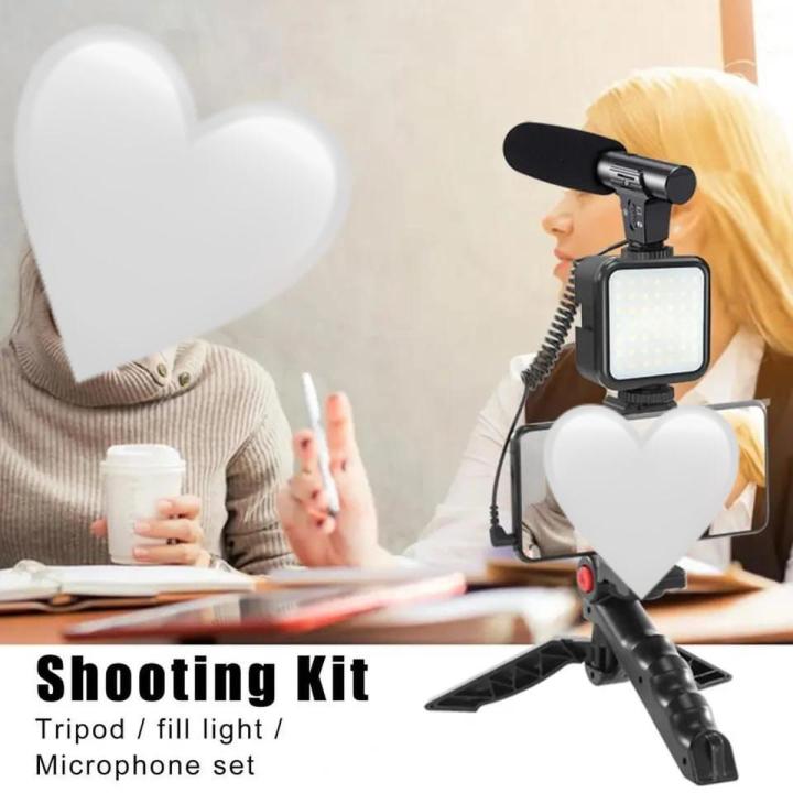 Vlogging%20Kit%20Studio%20kit%20Smartphone%20&%20Camera%20Vlogging%20Kit%20Video%20Shooting%20Photography%20Suit%20with%20Microphone%20LED%20Fill%20Light%20Mini%20Tripod%20with%20Wireless%C2%A0Remote%20-%20Image%202