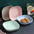 Multi-function Spit Bone Plate Set Dish Household Food Grade Plastic Spit Bone Dish Round Plate Square Heart Plate Set Dining Table Garbage Plates Small Plates Snakes Plate for Snacks. 