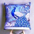 16x16 Luxury Velvet Cushion Cover Sufi Whirling Front, Silk Back with Zip for Home Decoration. 