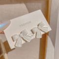 17MILE Korean style bow-shaped Stud earrings for women sweet Elegant earring fashion jewelry Gift. 