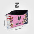 BTS x Black Pink Pencil Pouch for Girls (Digitally printed on Cloth) By Zezo. 