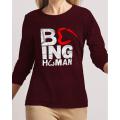 Being Human New Fashion Maroon High Graphic Excellent Quality T-shirt. 