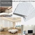 3D Brick Wallpaper, White Brick Pattern Wall Stickers, Self- Adhesive Wallpaper for Living Room Bedroom, 70 * 77CM. 