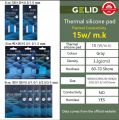 Gelid GP-ULTIMATE 90X50X 0.5mm High Performance Thermal pads CPU/GPU Graphics Card Motherboard.. 