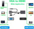VGA TO HDMI CONVERTER ADAPTER HIGH QUALITY 1080P RESOLUTION. 